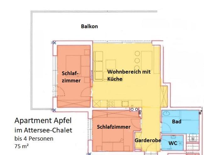 Attersee-Chalet Angermann Familie Spalt Steinbach am Attersee Ruang foto