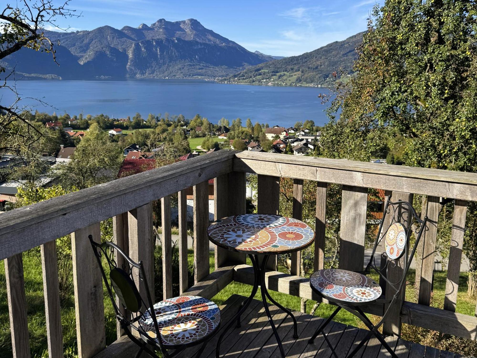 Attersee-Chalet Angermann Familie Spalt Steinbach am Attersee Bagian luar foto